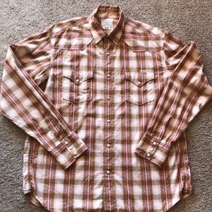 Lucky brand western shirt, size large.